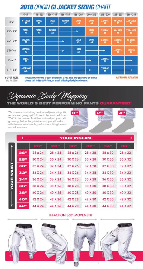 Jiu Jitsu Gi Size Chart - Greenbushfarm.com