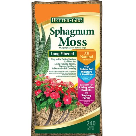 Sphagnum Peat Moss 8.47-oz Organic Peat Moss Moisture Control in the Soil Amendments department ...