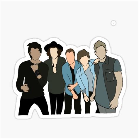 One Direction Sticker / One Direction Sticker Sticker By Annieoliveira ...