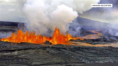 New aerial video captures eruption of world’s largest active volcano, Mauna Loa, in Hawaii