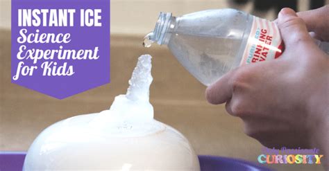 Instant Ice Science Experiment for Kids - Only Passionate Curiosity