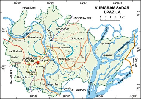 Kurigram: Kurigram District Map