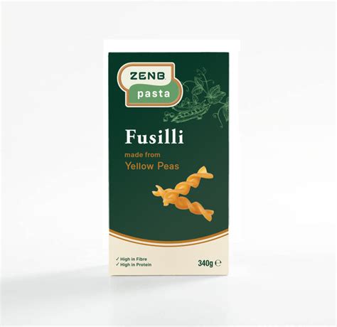 Fusilli Pasta | Award-Winning, Gluten Free, 100% Yellow Peas | ZENB UK