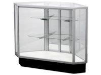 Streamline Extra Vision Outside Corner Showcases | Glass showcase, Display case, Glass display case