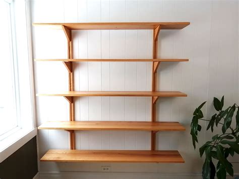 Bookshelves (5) - Wall mounted bookshelves - Modular shelving - Mid ...