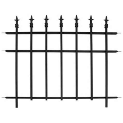 Panacea 87103 Classic Finial Style Garden Fence Section, Black, 37" x ...