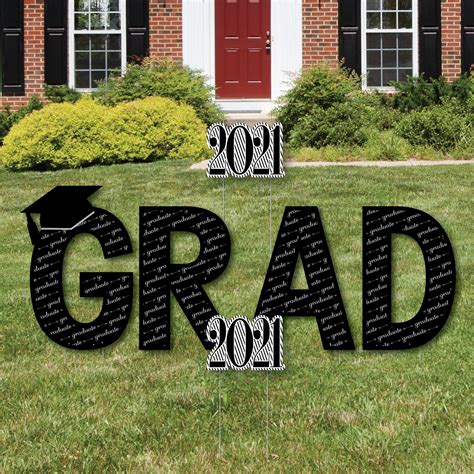 Big Dot of Happiness Graduation Cheers - Grad Yard Sign Outdoor Lawn ...