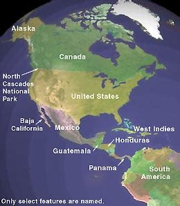 Map of North America - Homeward Bound