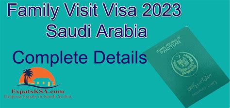 Family Visit Visa Saudi Arabia in 2023: How to Apply Online