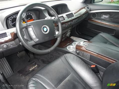 Black/Black Interior 2005 BMW 7 Series 745i Sedan Photo #48171716 ...