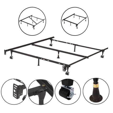 Twin/Twin XL/Full/Full XL/Queen Metal Bed Frame, Black - Walmart.com