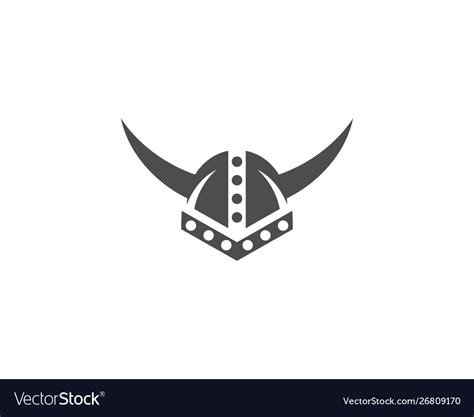 Viking helmet logo Royalty Free Vector Image - VectorStock