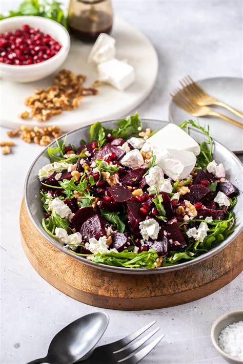 Roasted Beetroot Feta Salad - Sugar Salt Magic