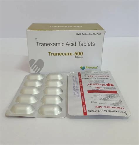 Tranexamic Acid Tablets, BLESSWAY CARE PHARMA at Rs 1940/box in ...