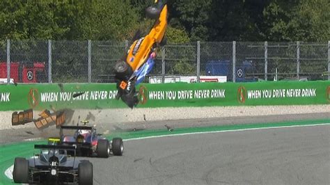 F3 driver's car flies into the air during 150mph horror crash in Italy | World News | Sky News