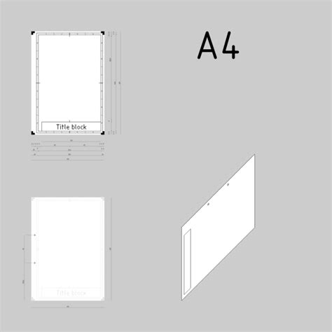 A4 sized technical drawings paper template vector image | Free SVG