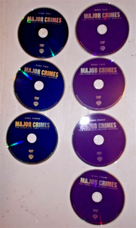 🎄Major Crimes TV Series 2012 Complete Seasons 1, 2, DVD 7 DISCS, NO BOXES 🎄 | eBay