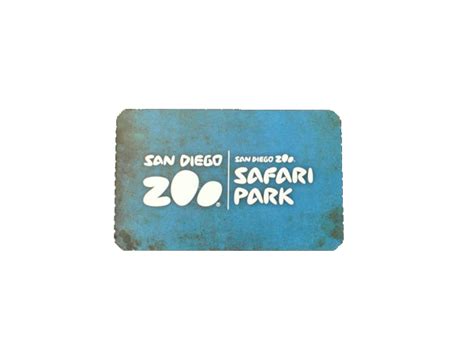 The ticket of San Diego Zoo in San Diego, USA