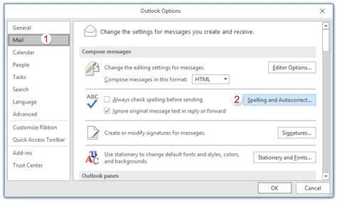 How to automatically underline misspelled words or spelling errors in Outlook?