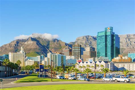 Downtown Cape Town with Table Mountain Photograph by Marek Poplawski