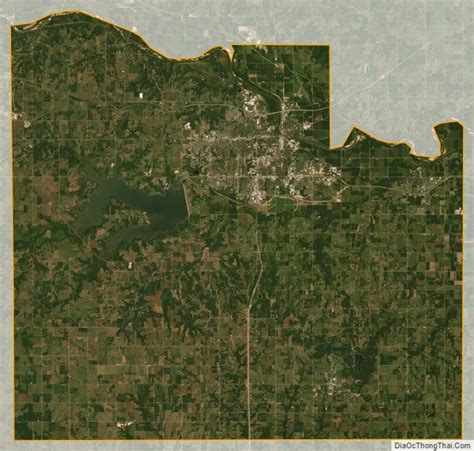 Map of Douglas County, Kansas