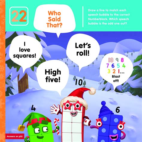 Numberblocks Christmas Sticker Activity Book