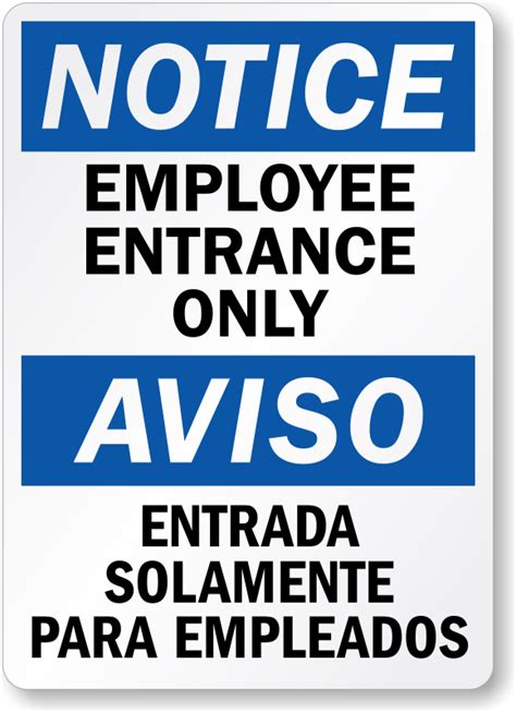 Employee Only Signs Printable