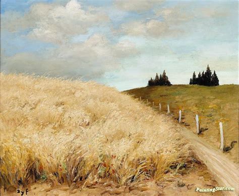 Wheat Field Artwork By Marcel Dyf Oil Painting & Art Prints On Canvas ...