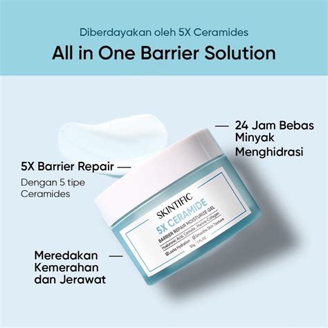 Jual SKINTIFIC - 5X Ceramide Barrier Repair Series Moisturize Gel ...