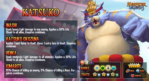 NEW monster in the Sumo Temple Marathon: Katsuko — Monster Legends Help ...