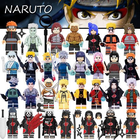 Minifigures Naruto Uzumaki Naruto Uchiha Itachi Sasuke Six Ways Tokashi ...