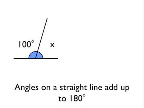 Angles on a straight line - YouTube