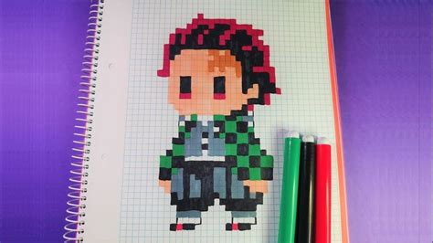 Como hacer a TANJIRO KAMADO de KIMETSU NO YAIBA | Pixel Art | Hama ...