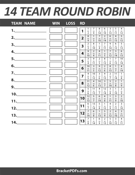 How To Set Up A Round Robin Tournament With 4 Teams - Printable Online