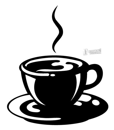 Coffee Cup Stencil | Coffee stencils, Coffee vector, Coffee cups