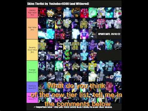 (YBA) [OLD]VALUE TIER LIST (MADE BY WITHERED AND YOSHOBO) V3 - YouTube