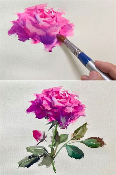 Youtube Watercolor Tutorials Flowers ~ Watercolor Paint Flower Loose Tutorial | Bodhidwasuio
