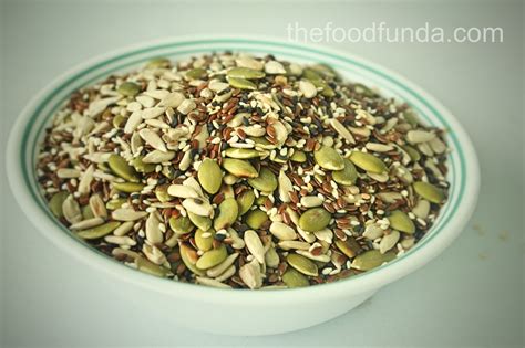 Roasted Seeds Mix recipe | Healthy seeds - The Food Funda