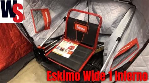 NEW FROM ESKIMO Ice Fishing Eskimo Wide 1 Inferno Single Person Ice ...