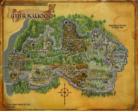 Mirkwood :: Maps :: Lord of the Rings Online :: ZAM | Lord of the rings ...