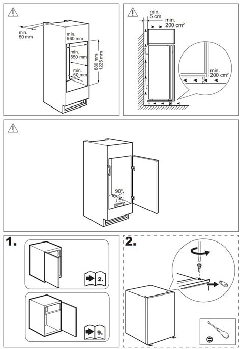 Electrolux LRB2AE88S Built-in Refrigerator Installation Guide