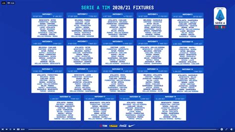 SERIE A 2020/2021 SCHEDULE : r/Calcio