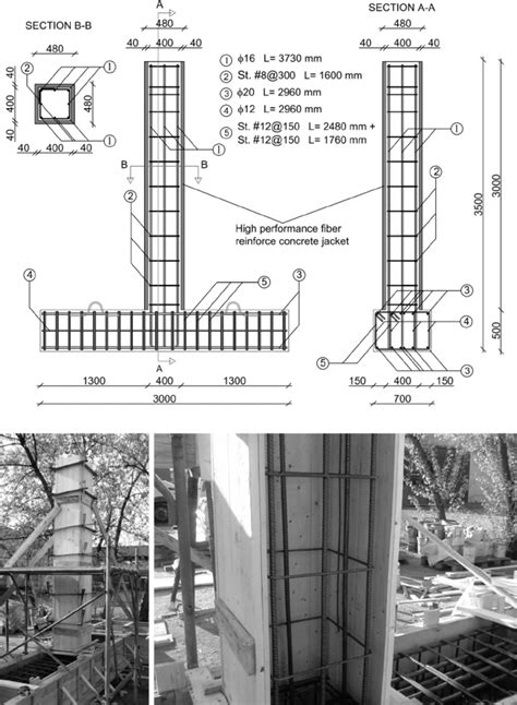 Column geometry and details of the specimen construction. | Download ...