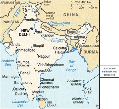 Andaman Nicobar In Indian Map