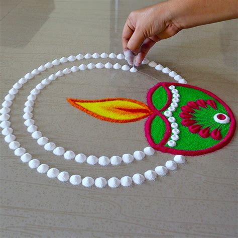 Simple Diwali Rangoli Designs | Easy Rangoli Design | Easy Kolam Designs | Easy Deepavali ...