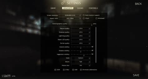 PC Graphics Settings For Escape From Tarkov Revealed