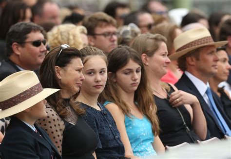 Tony Greig's family at his memorial service | ESPNcricinfo.com