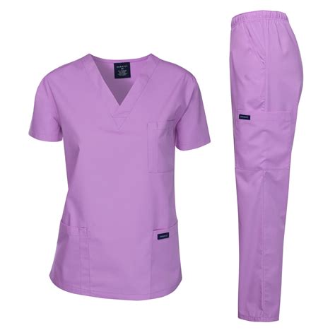 DAGACCI - Dagacci Medical Uniform Unisex Scrubs Set Scrub Top and Pants - Walmart.com - Walmart.com