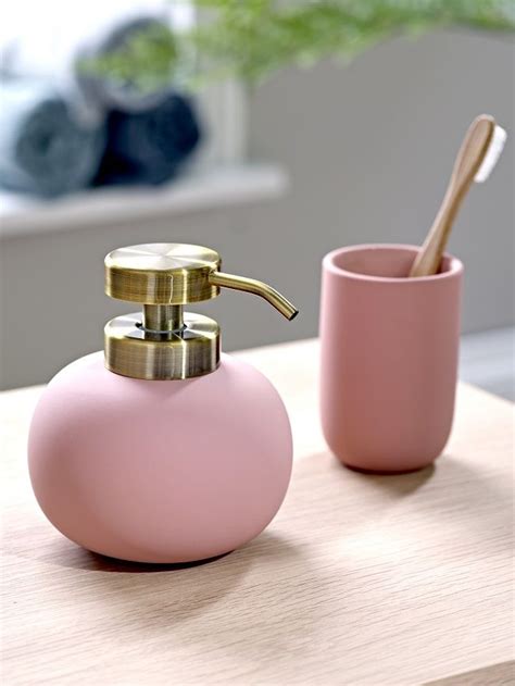 Blushing Pale Pink Bathroom Ideas | Bathroom soap dispenser, Bathroom soap, Soap dispenser