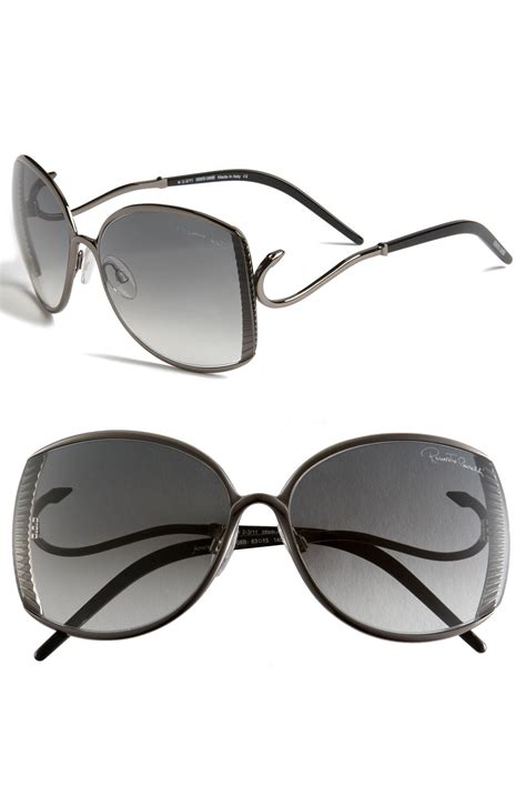 Roberto Cavalli 63mm Metal Sunglasses | Nordstrom